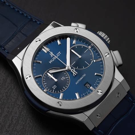 hublot classic fusion blue chronograph titanium price|hublot classic fusion chronograph review.